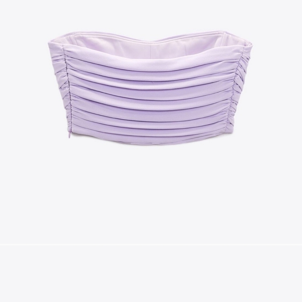BUSTIER CROP TOP AND SKIRT crop top was $ 39.90 and skirt 49.90 - Picture 8 of 16